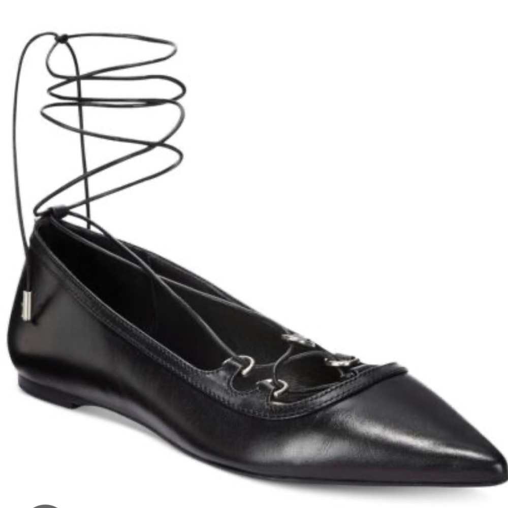 MICHAEL KORS BLACK TABBY FLAT